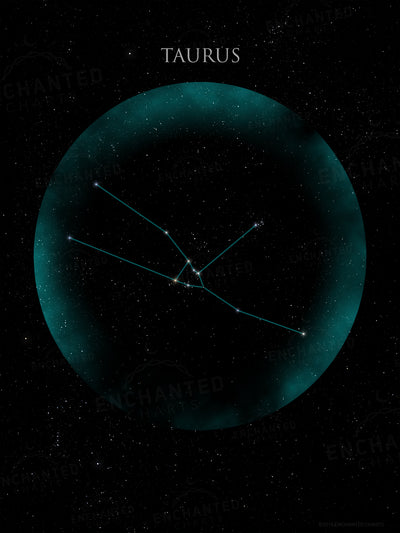 Taurus Zodiac Sign Star Print