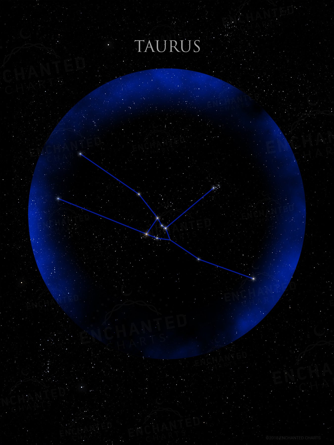 Taurus Zodiac Sign Star Print