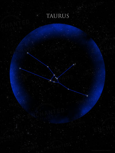 Taurus Zodiac Sign Star Print