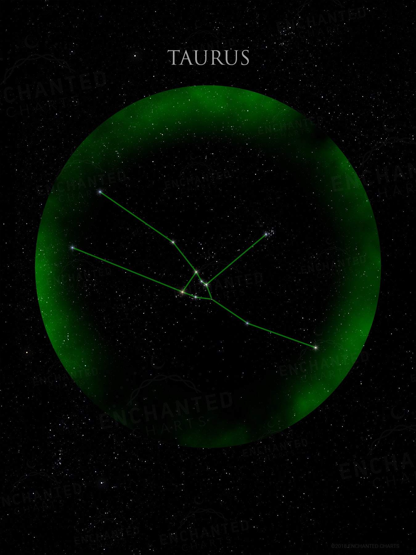 Taurus Zodiac Sign Star Print