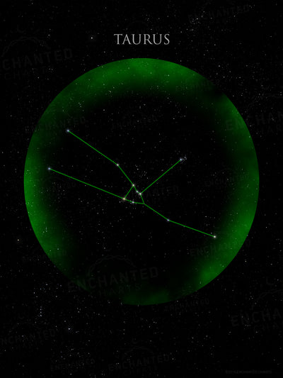 Taurus Zodiac Sign Star Print