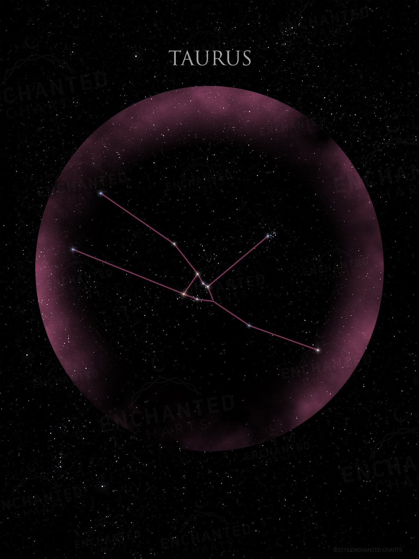 Taurus Zodiac Sign Star Print