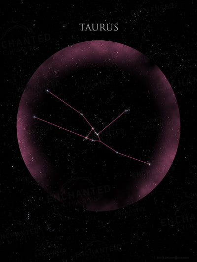 Taurus Zodiac Sign Star Print