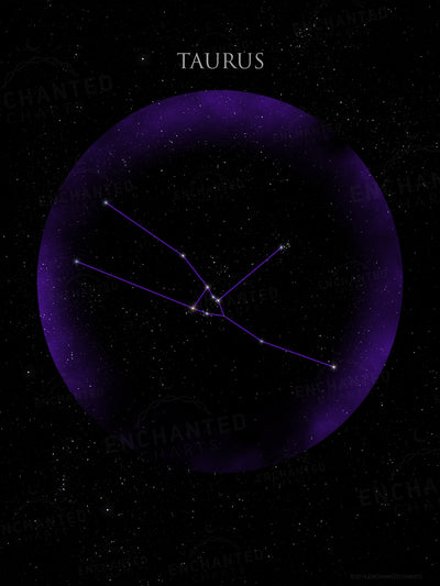 Taurus Zodiac Sign Star Print