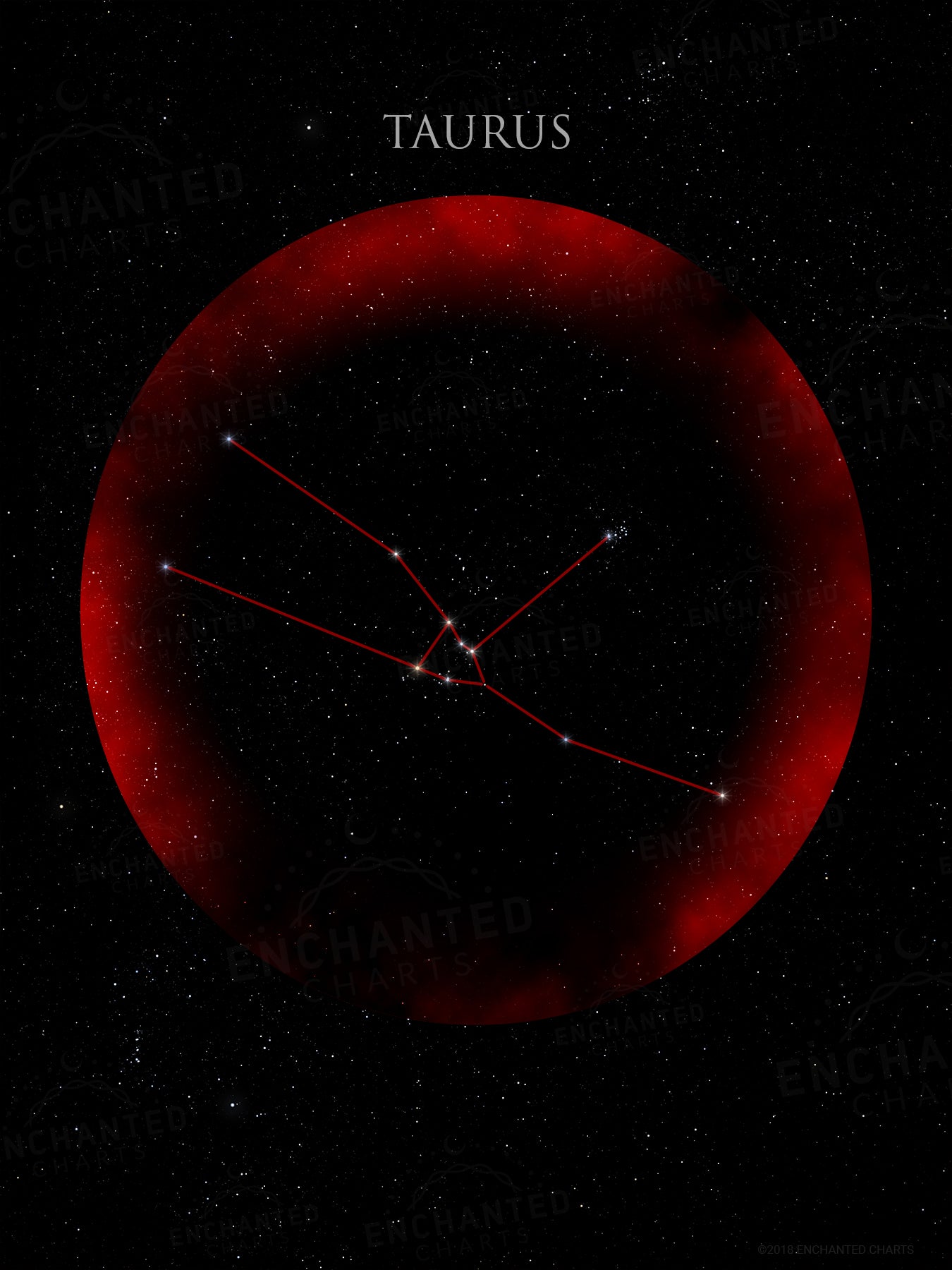 Taurus Zodiac Sign Star Print