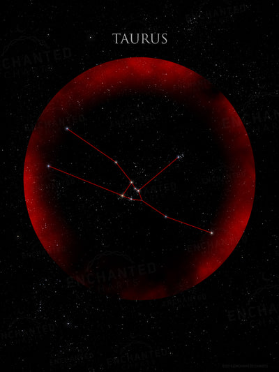 Taurus Zodiac Sign Star Print