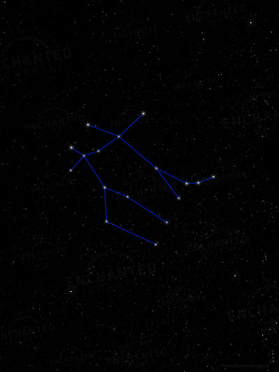 Gemini Zodiac Sign Star Print