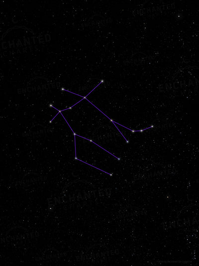 Gemini Zodiac Sign Star Print