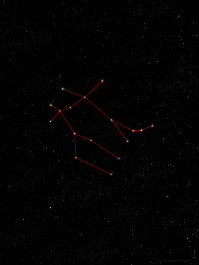 Gemini Zodiac Sign Star Print