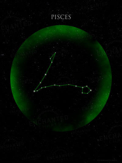Pisces Zodiac Sign Star Print